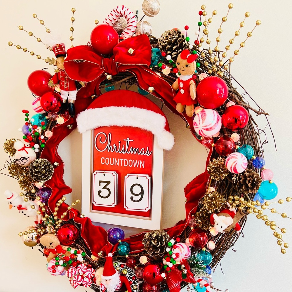 Whimsical Christmas wreath